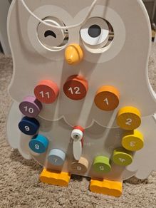 Janod owly clock and blackboard