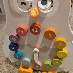 Janod owly clock and blackboard