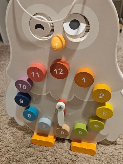 Janod owly clock and blackboard