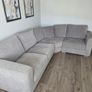 Grey Fabric L-Shaped Corner Sofa Image 2