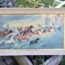Large Framed Galloping Horses Print Image 5