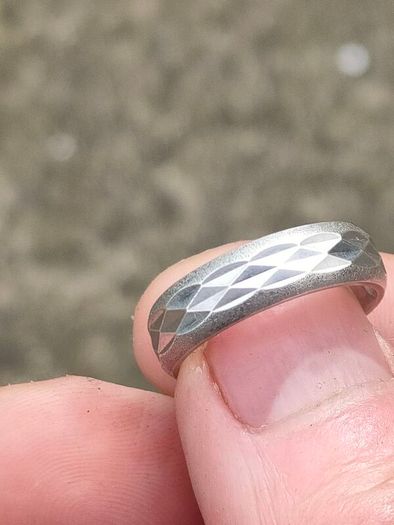 Mid Century Sterling Silver wedding Ring