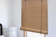 Roller Blind Bamboo 80x220 cm Brown