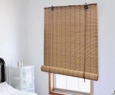 Roller Blind Bamboo 80x220 cm Brown