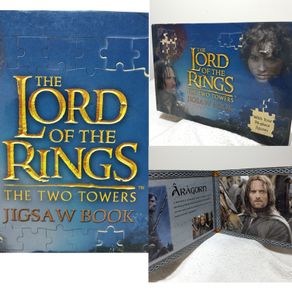 The Lord Of The Rings; The Two Towers; 4 x Jigsaw Puzzles HARDBACK BOOK