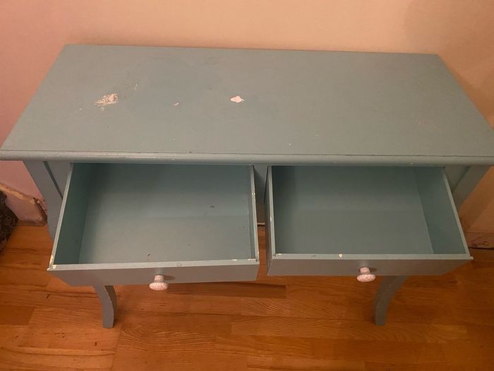 hall table with two drawers