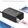 200-300W Power Inverter DC 12V to AC 230V 240V Transformer Car Charger Lighter Adapter with 3 Pin Plug and Dual USB Ports (Black) Image 2