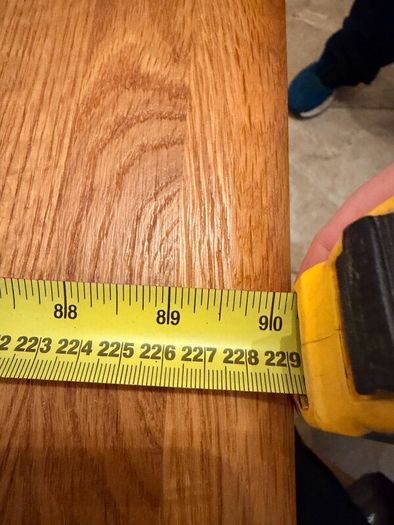 Solid oak extendable table