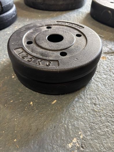 York and Pro Power weight plates.