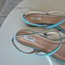 L.K. Bennett Sandals Turquoise Size: 7 Size 40 Image 3