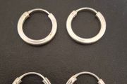 Sterling Silver Hoops