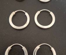Sterling Silver Hoops