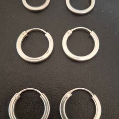 Sterling Silver Hoops