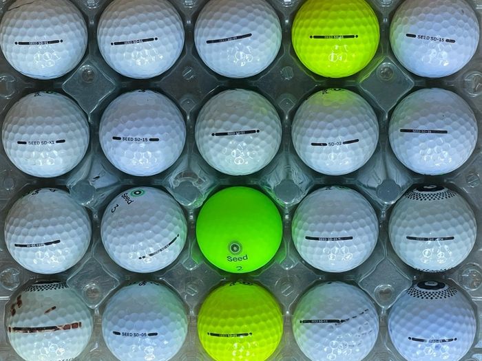 20 used Seed mixed grade B golf balls