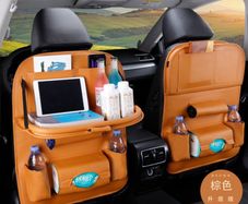 New Car Seat Organizer Back Seat Bag 4 USB Charge Storage Bag Holder Travel Multi-function Pocket Stowing Tidying Car Organizer