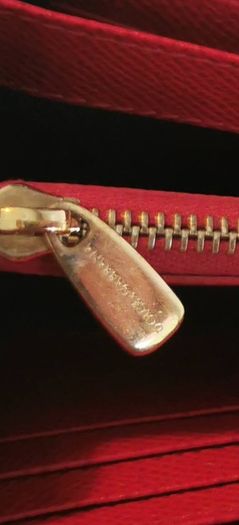 Authentic Vintage Dolce and Gabbana Leather Red wallet.