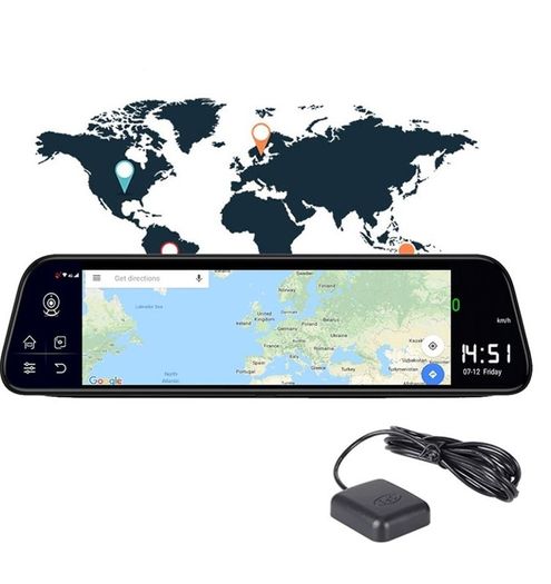 4g Car Dash Camera Dvr Rearview Mirror 4g Gps Navigation