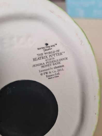 World of Beatrix Potter money box Jemima Puddle Duck money box bank  ENESCO