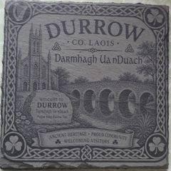 Natural Slate Coaster Durrow Ireland Celtic Knot Design