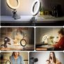 6.3 Inch Video Conference Ring Light with Ultra wide Clip, 360 Degree Rotatable Table Ring Light with Dimmable 3 Modes 10 Brightness Level for Live Streaming Desktop Reading/Makeup/Webcam/YouTube/TiK Tok (FREE POSTAGE) Image 6