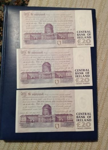 Three  Eire Banknotes  Daniel  O Connell
