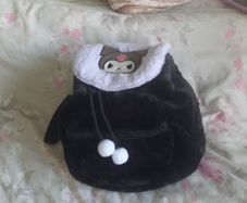 New sanrio kuromi furry back pack