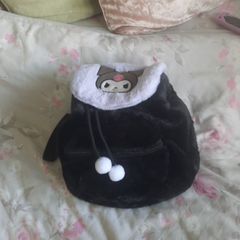 New sanrio kuromi furry back pack