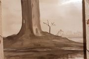 water colour picture of ferry carraig