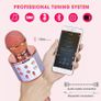 Wireless Karaoke Microphone,Bluetooth Dancing LED Lights Handheld Portable Speaker Karaoke Machine,Compatible with Android & iOS Devices,Home KTV Outdoor Party Image 9