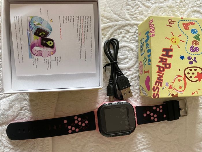 BNIB pink/black smartwatch