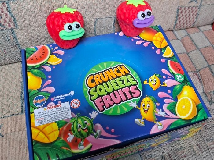 Crunch Squeeze Fruits fidget toys