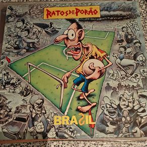Ratos de Parao, Brasil LP,  Hardcore punk from Brazil with poster, orig.