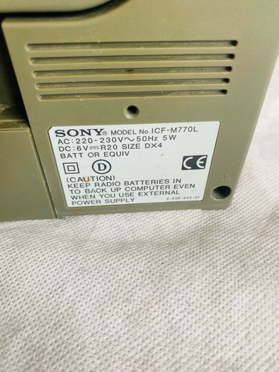 Sony 3 band radio ICF-M770L