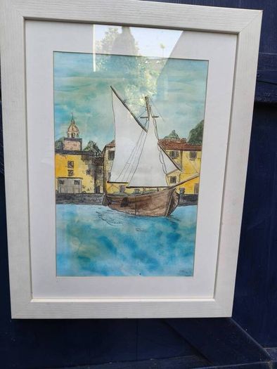 2 x Coastal Watercolour Paintings