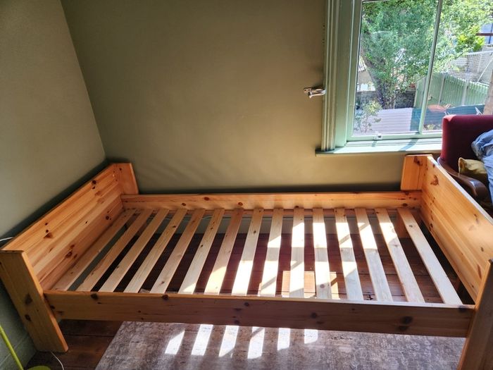 solid pine single bed