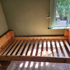 solid pine single bed