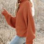 Women Turtleneck Oversized Jumper Image 2