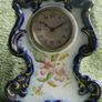Antique French Mantel Clock, Hand Painted Porcelain Clock (works well) Image 6