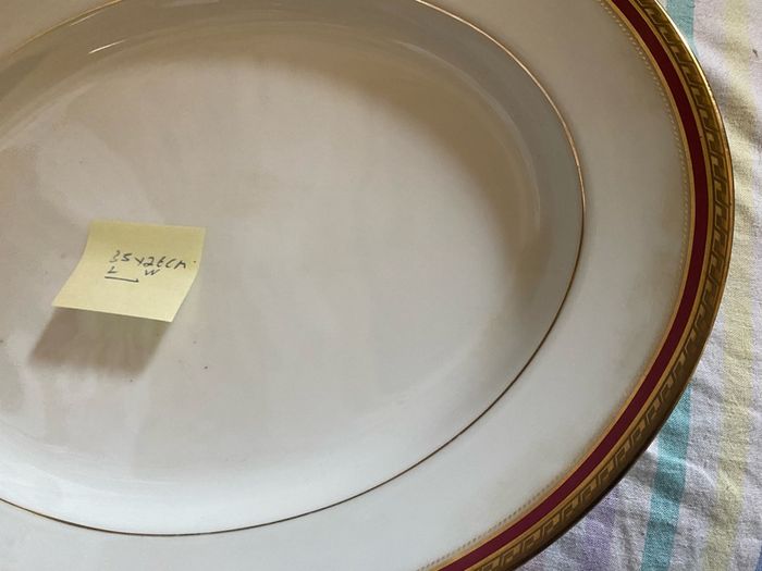 Noritake Cecile Gold (4359) Large Oval Porcelain Serving Platter