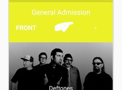 Deftones ticket