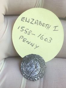 Elizabeth I, Second Issue Silver Penny, MM Cross Crosslet 1560-1