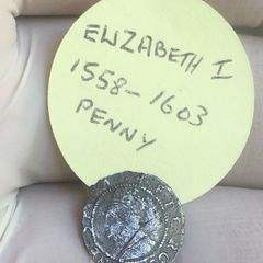 Elizabeth I, Second Issue Silver Penny, MM Cross Crosslet 1560-1