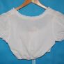 Kruger Madl Crop Top in white short sleeve SIZE UK 8 Image 4