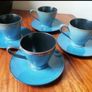 4 Coffee/Tea Cups and Saucers Image 3