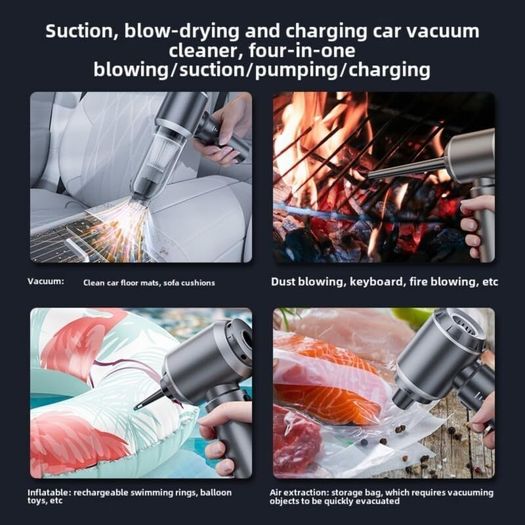 Handheld Vacuum Cleaner - 16000Pa Three-Speed Suction, Rechargeable Portable Cordless Lightweight Mini Car Vacuum with Brushless Motor, Suitable for Cleaning Kitchen, Car, Home, Office, and Pet Hair.