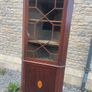 Antique inlaid corner display cabinet. Image 2