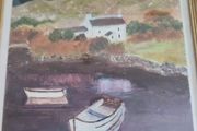 Framed watercolor by D. sweeney
