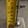 Antique Small Crucifix INRI Cross Vintage Jesus Statue Chirstian on marble plinth. Image 3