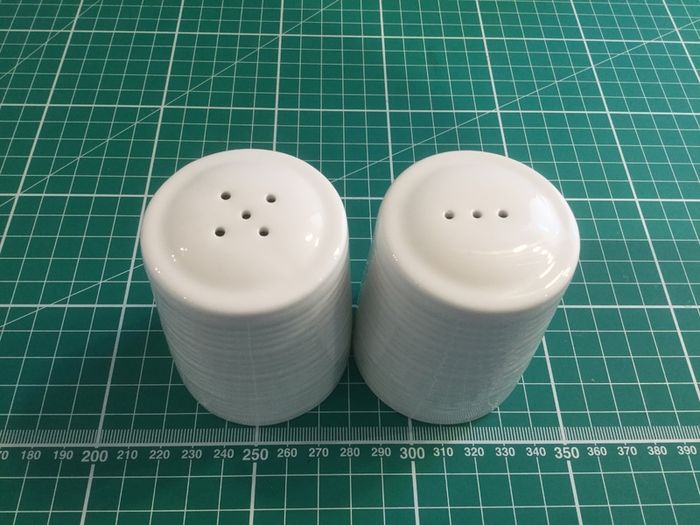 Belleek Living Ripple Salt & Pepper Shakers