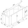 3 Bay Metal Wheelie Bin Storage Image 2